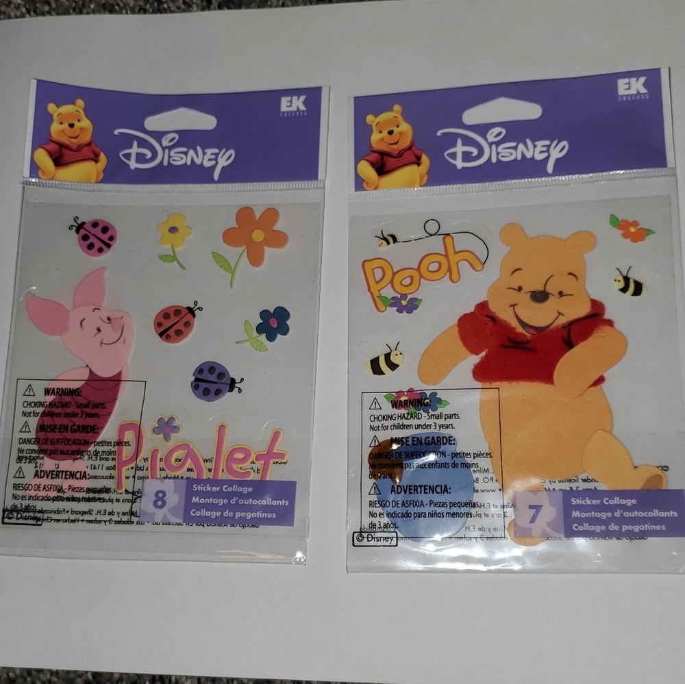 Winne the pooh and piglet stickers